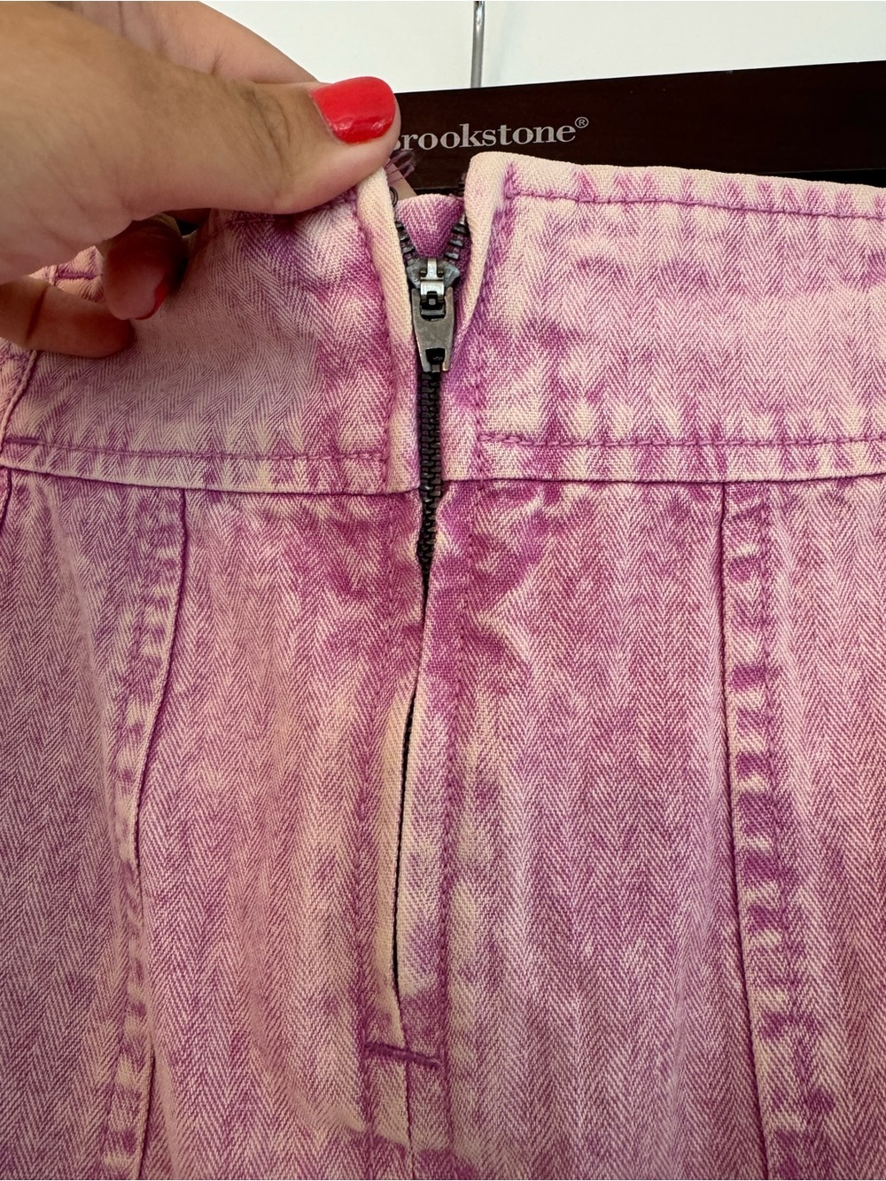 NWT Free People Valley Girl Pink Cargo Utility Mini Skirt Size 8 - Picture 7 of 8